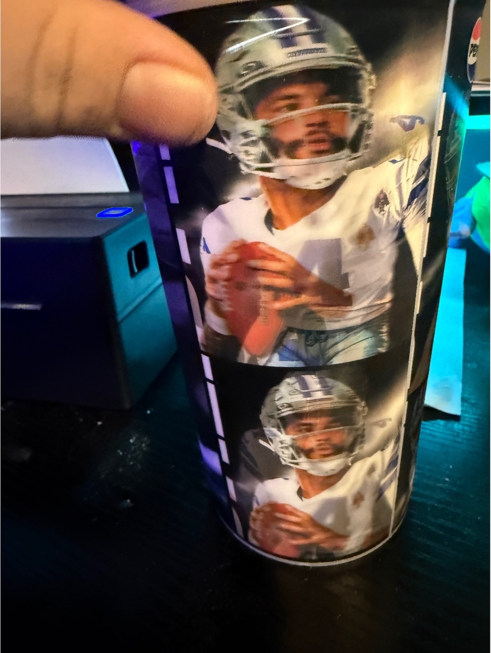 Dallas Cowboys NFL Football Player Collectible Plastic Cup